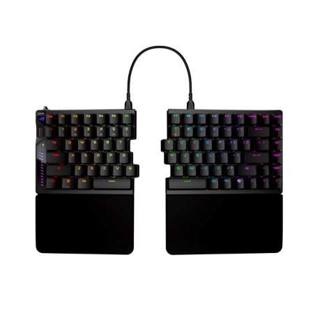 ASUS KB ROG Falcata (ROG HFX Magnetic V2 / PBT), magnetická, bezdrátová, ARBG, USB-C, US