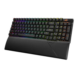 ASUS KB ROG STRIX SCOPE II 96 WIRELESS (ROG SNOW / PBT), mechanická, bezdrátová, BT, USB-A, US