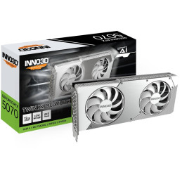 VGA INNO3D NVIDIA GeForce RTX 5070 Twin X2 OC 12GB GDDR7, White