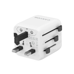 CANYON Travel Adapter OnTour One EU/UK/US/AUS   White