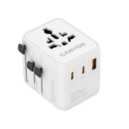 CANYON Travel Adapter OnTour 20 EU/UK/US/AUS 20W  White