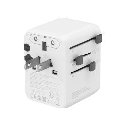 CANYON Travel Adapter OnTour 20 EU/UK/US/AUS 70W  White