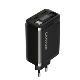 CANYON charger OnCharge 65RC Build-In Cable USB-C 65W 1xPD 1xQC EU Black