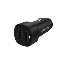 CANYON car charger OnDrive 24  24W 2xUSB-A Black