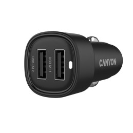 CANYON car charger OnDrive 24  24W 2xUSB-A Black