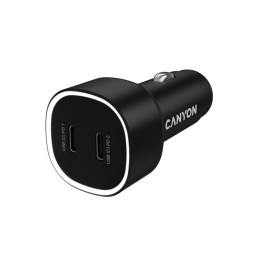 CANYON car charger OnDrive 60 PD 60W 2xUSB-C Black