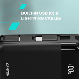 CANYON power bank OnPower 104 10000mAh Black