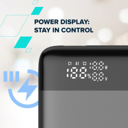 CANYON Power Bank PB-240, 25000mAh PD140W, dark grey