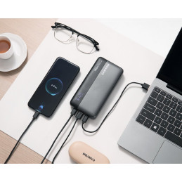 CANYON Power Bank PB-240, 25000mAh PD140W, dark grey