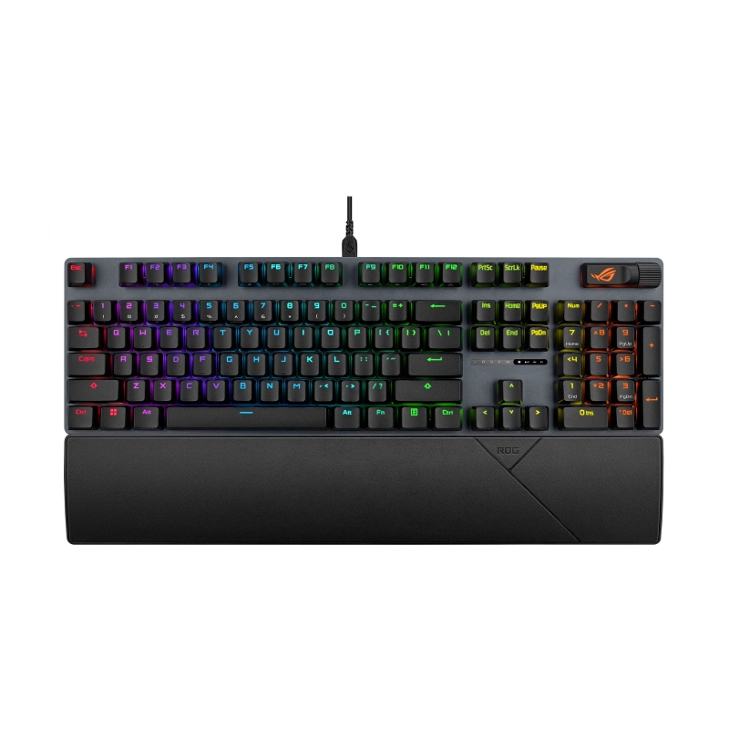 ASUS KB ROG Strix Scope II X (ROG NX Snow V2 / PBT), mechanická, drátová, USB-A, USB-C, US