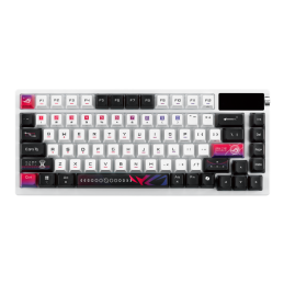 ASUS KB ROG AZOTH X (ROG NX Snow V2 / PBT), mechanická, bezdrátová, USB-A, 75%, US