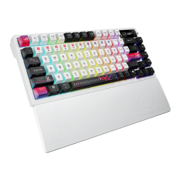 ASUS KB ROG AZOTH X (ROG NX Snow V2 / PBT), mechanická, bezdrátová, USB-A, 75%, US