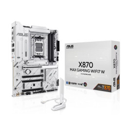 MB ASUS X870 Max Gaming WIFI7 W /AM5/4xDDR5/M.2/W7+BT5.4/HDMI/USB4/ATX/White