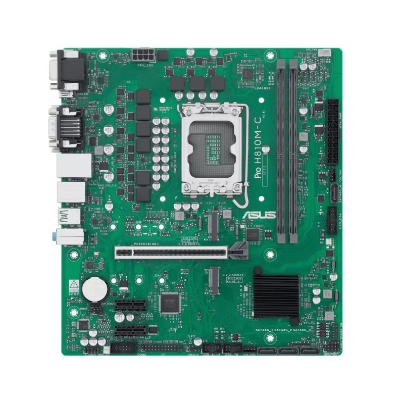 MB ASUS Pro H810M-C-CSM /LGA1851/2xDDR5/M.2/HDMI/DP/DVI-D/D-sub/mATX