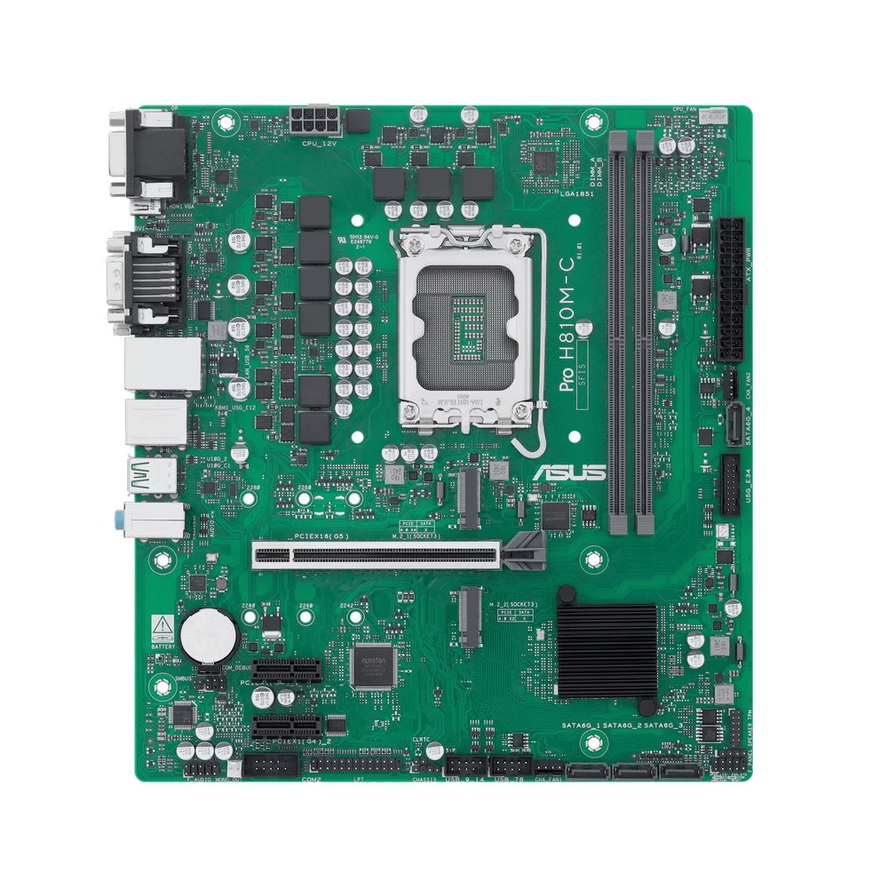 MB ASUS Pro H810M-C-CSM /LGA1851/2xDDR5/M.2/HDMI/DP/DVI-D/D-sub/mATX