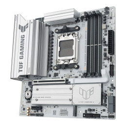 MB ASUS TUF Gaming B850M-PLUS WIFI7 W /AM5/4xDDR5/M.2/W7+BT5.4/HDMI/DP/mATX/White