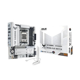 MB ASUS TUF Gaming B850M-PLUS WIFI7 W /AM5/4xDDR5/M.2/W7+BT5.4/HDMI/DP/mATX/White