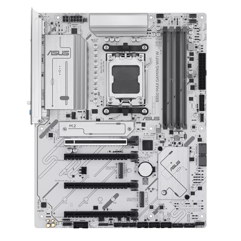 MB ASUS B850 Max Gaming WIFI W /AM5/4xDDR5/M.2/W6E+BT5.3/HDMI/DP/ATX/White