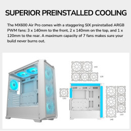 COUGAR PC skříň MX600 Air Pro Black Mid