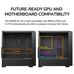 COUGAR PC skříň MX600 Air Pro Black Mid