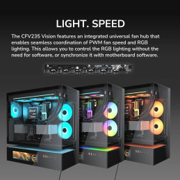 COUGAR PC skříň CFV235 Black Vision Mid