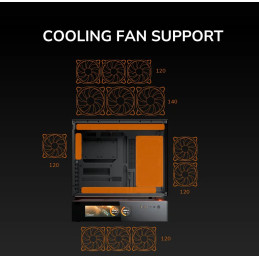 COUGAR PC skříň CFV235 Black Vision Mid