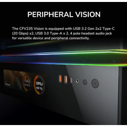 COUGAR PC skříň CFV235 White Vision Mid