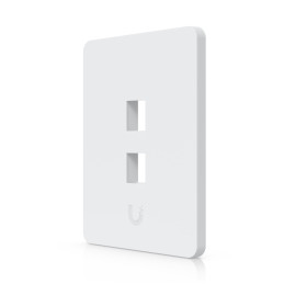 Ubiquiti UniFi univerzální vertikální nástěnná zásuvka, 2 porty pro keystone, přetíratelný kryt, balení 4 ks