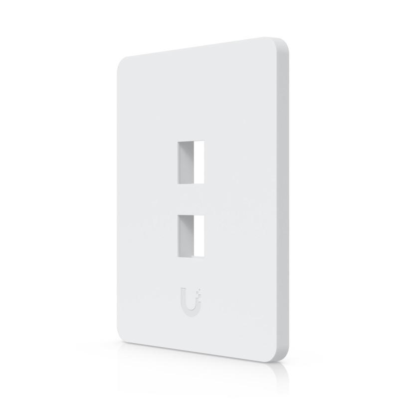 Ubiquiti UniFi univerzální vertikální nástěnná zásuvka, 2 porty pro keystone, přetíratelný kryt, balení 4 ks