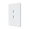 Ubiquiti UniFi univerzální vertikální nástěnná zásuvka, 2 porty pro keystone, přetíratelný kryt, balení 4 ks
