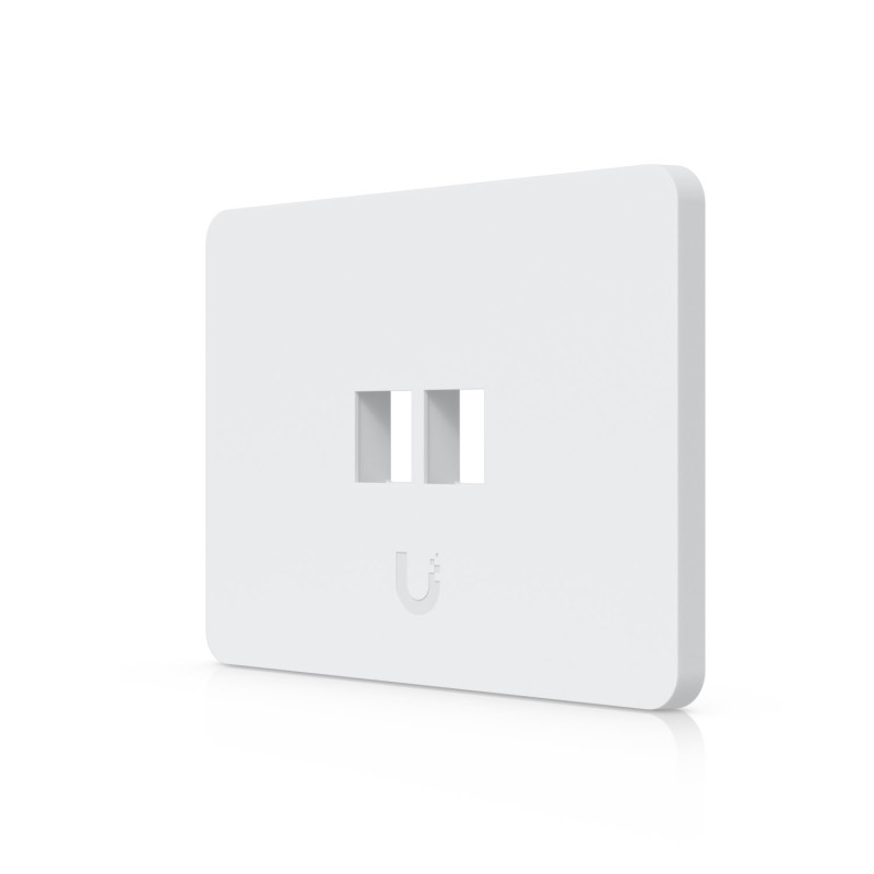Ubiquiti UniFi univerzální horizontální nástěnná zásuvka, 2 porty pro keystone, přetíratelný kryt, balení 4 ks