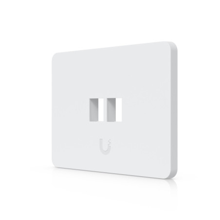 Ubiquiti UniFi univerzální horizontální nástěnná zásuvka, 2 porty pro keystone, přetíratelný kryt, balení 4 ks