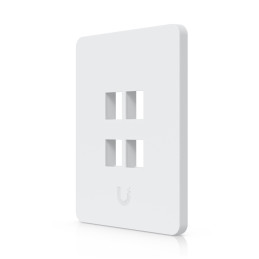 Ubiquiti UniFi univerzální vertikální nástěnná zásuvka, 4 porty pro keystone, přetíratelný kryt, balení 4 ks