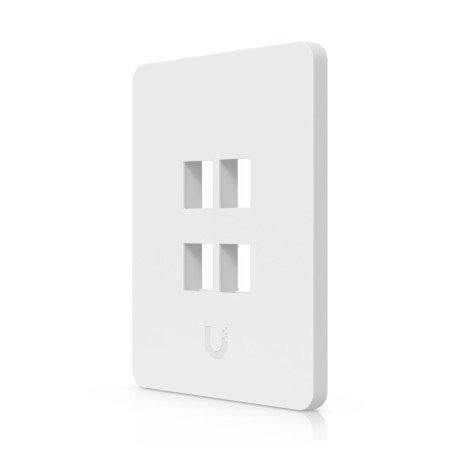 Ubiquiti UniFi univerzální vertikální nástěnná zásuvka, 4 porty pro keystone, přetíratelný kryt, balení 4 ks