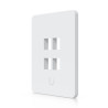 Ubiquiti UniFi univerzální vertikální nástěnná zásuvka, 4 porty pro keystone, přetíratelný kryt, balení 4 ks