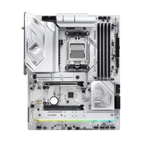 MB Asrock X870 STEEL LEGEND WIFI /AM5/4xDDR5/M.2/W7+BT5.4/HDMI/USB4/ATX/White