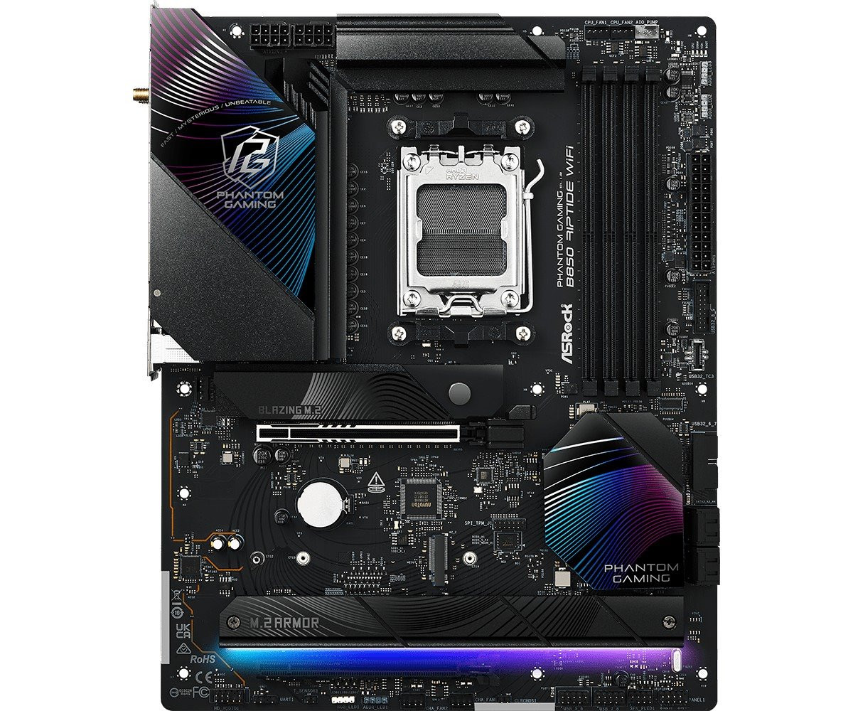 MB Asrock B850 RIPTIDE WIFI /AM5/4xDDR5/M.2/W7+BT5.4/HDMI/ATX