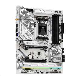 MB Asrock B650 STEEL LEGEND WIFI /AM5/4xDDR5/M.2/W6E+BT5.2/HDMI/DP/ATX/White