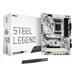 MB Asrock B650 STEEL LEGEND WIFI /AM5/4xDDR5/M.2/W6E+BT5.2/HDMI/DP/ATX/White