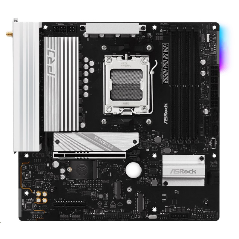 MB Asrock B850M PRO RS WIFI /AM5/4xDDR5/M.2/W6E+BT5.2/HDMI/DP/mATX