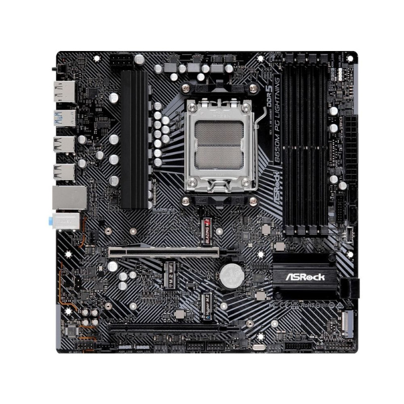MB Asrock B650M PG LIGHTNING /AM5/4xDDR5/M.2/HDMI/DP/mATX