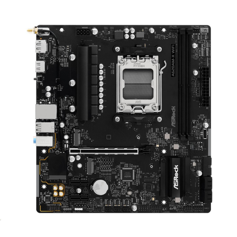 MB Asrock A620AM-X WIFI /AM5/2xDDR5/M.2/W6+BT5.0/HDMI/DP/mATX