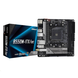 MB Asrock B550M-ITX/AC /AM4/2xDDR4/M.2/W5+BT4.2/HDMI/DP/mITX