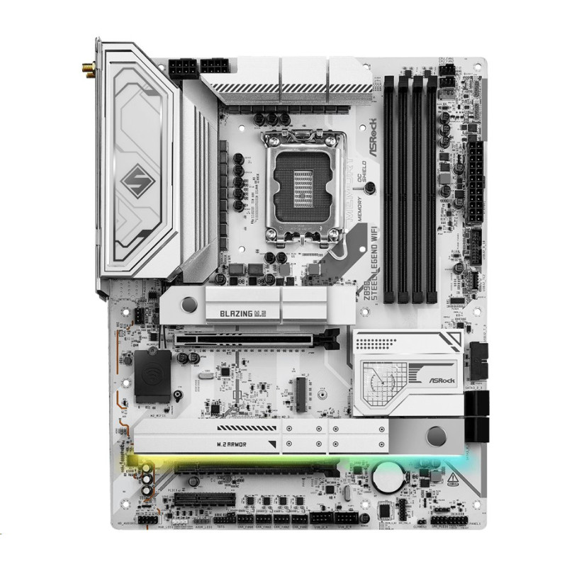 MB Asrock Z890 STEEL LEGEND WIFI /LGA1851/4xDDR5/M.2/W7+BT5.4/HDMI/TB4/ATX/White