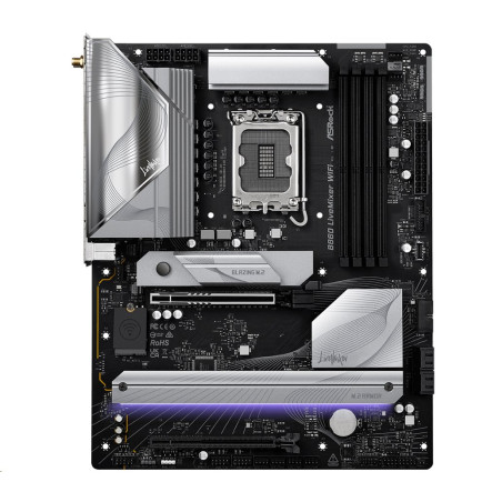 MB Asrock B860 LIVEMIXER WIFI /LGA1851/4xDDR5/M.2/W6E+BT5.3/HDMI/TB4/ATX