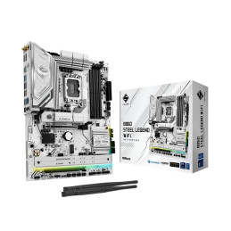 MB Asrock B860 STEEL LEGEND WIFI /LGA1851/4xDDR5/M.2/W6E+BT5.3/HDMI/DP/TB4/ATX/White