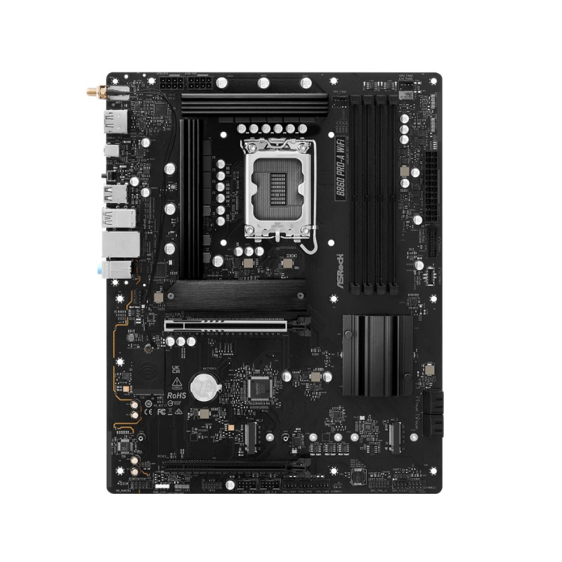 MB Asrock B860 PRO-A WIFI /LGA1851/4xDDR5/M.2/W6E+BT5.3/HDMI/DP/ATX
