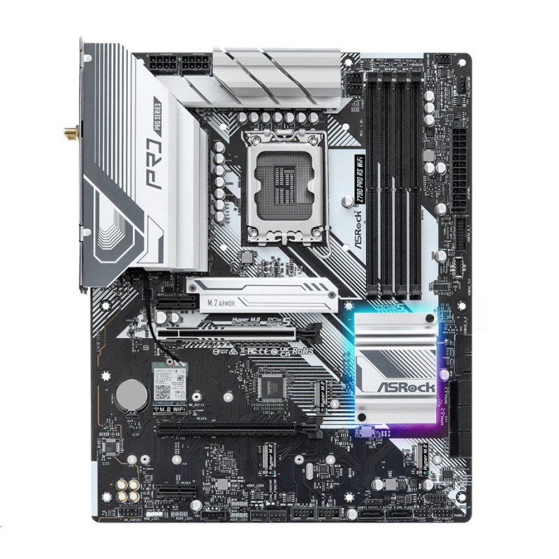 MB Asrock Z790 PRO RS WIFI /LGA1700/4xDDR5/M.2/W6E+BT5.3/HDMI/DP/eDP/ATX
