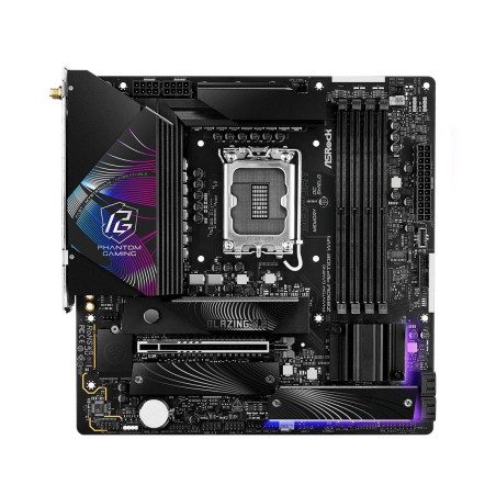 MB Asrock Z890M RIPTIDE WIFI /LGA1851/4xDDR5/M.2/W6E+BT5.3/HDMI/DP/TB4/mATX