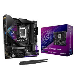 MB Asrock Z890M RIPTIDE WIFI /LGA1851/4xDDR5/M.2/W6E+BT5.3/HDMI/DP/TB4/mATX